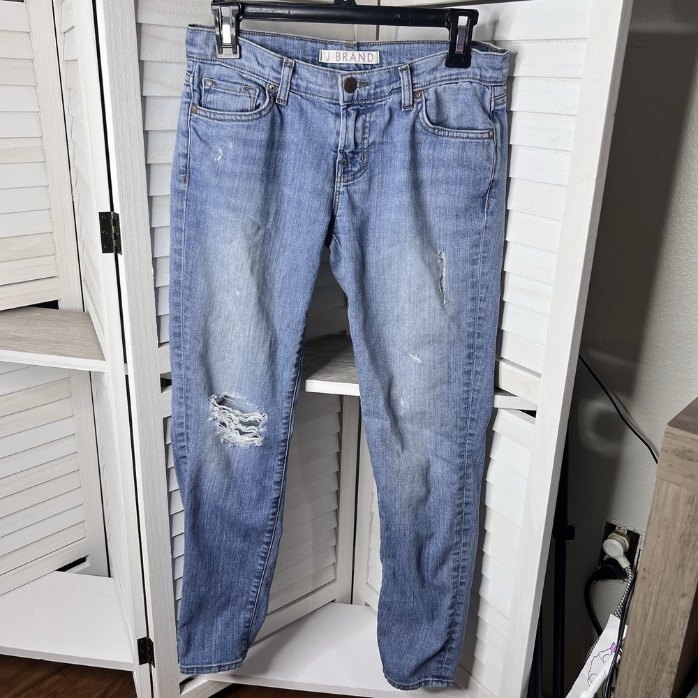 Vintage J Brand Tulum (HTF Style) Low Rise Tapered Distressed Jeans Sz 24 **READ